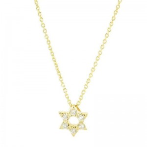 Roberto Coin 18K Yellow Gold Star of David with Round Diamonds 0.12 Tcw G-H SI