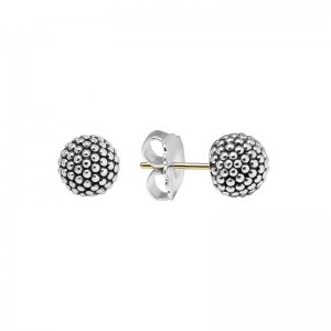 Lagos Sterling Silver Signature Caviar Beaded 10mm Stud Earrings