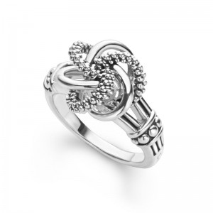 Lagos Sterling Silver Love Knot 12mm Ring