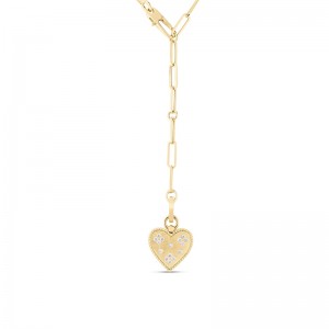 Roberto Coin 18K Yellow Gold Medallion Charms Small Heart Necklace