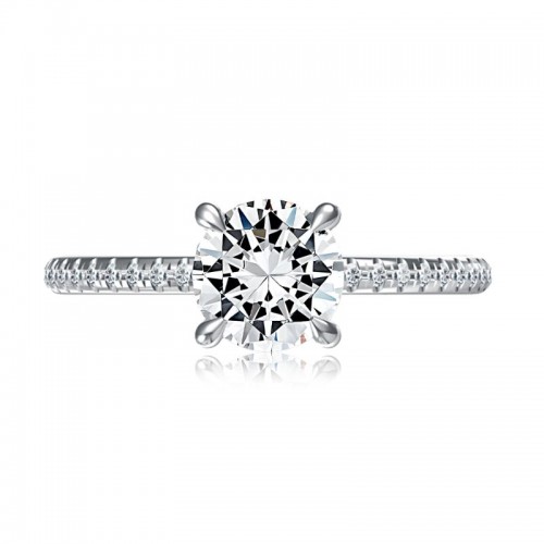 A.Jaffe 14K White Gold Diamond Semi-Mount