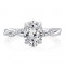 A.Jaffe 14K White Gold Diamond Semi-Mount