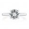 A. Jaffe 14K White & Rose Gold Semi Mount with 15 Round Brilliant Cut Diamonds 0.08 TCW G-H SI